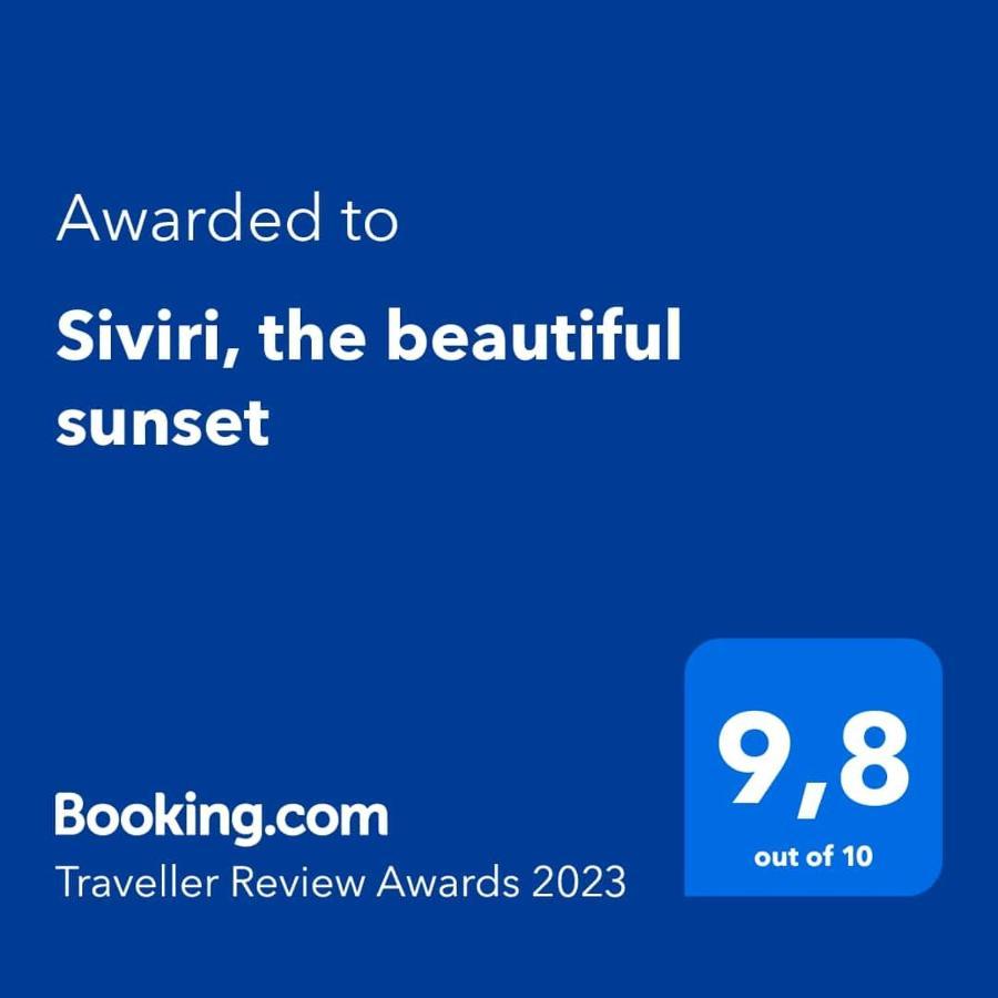 Siviri, The Beautiful Sunset Villa Exterior photo